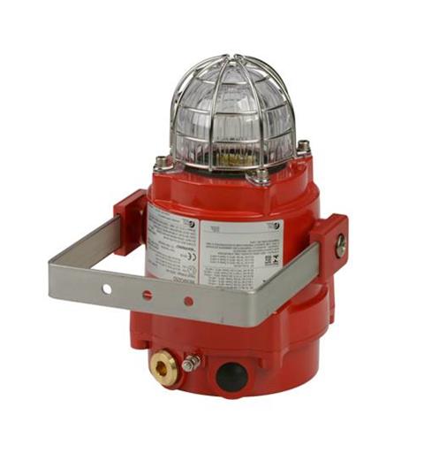 Ex LED Beacon BExBG L2DP 230vAC CLEAR IP66/67 SS304 EExdIICT4/T5